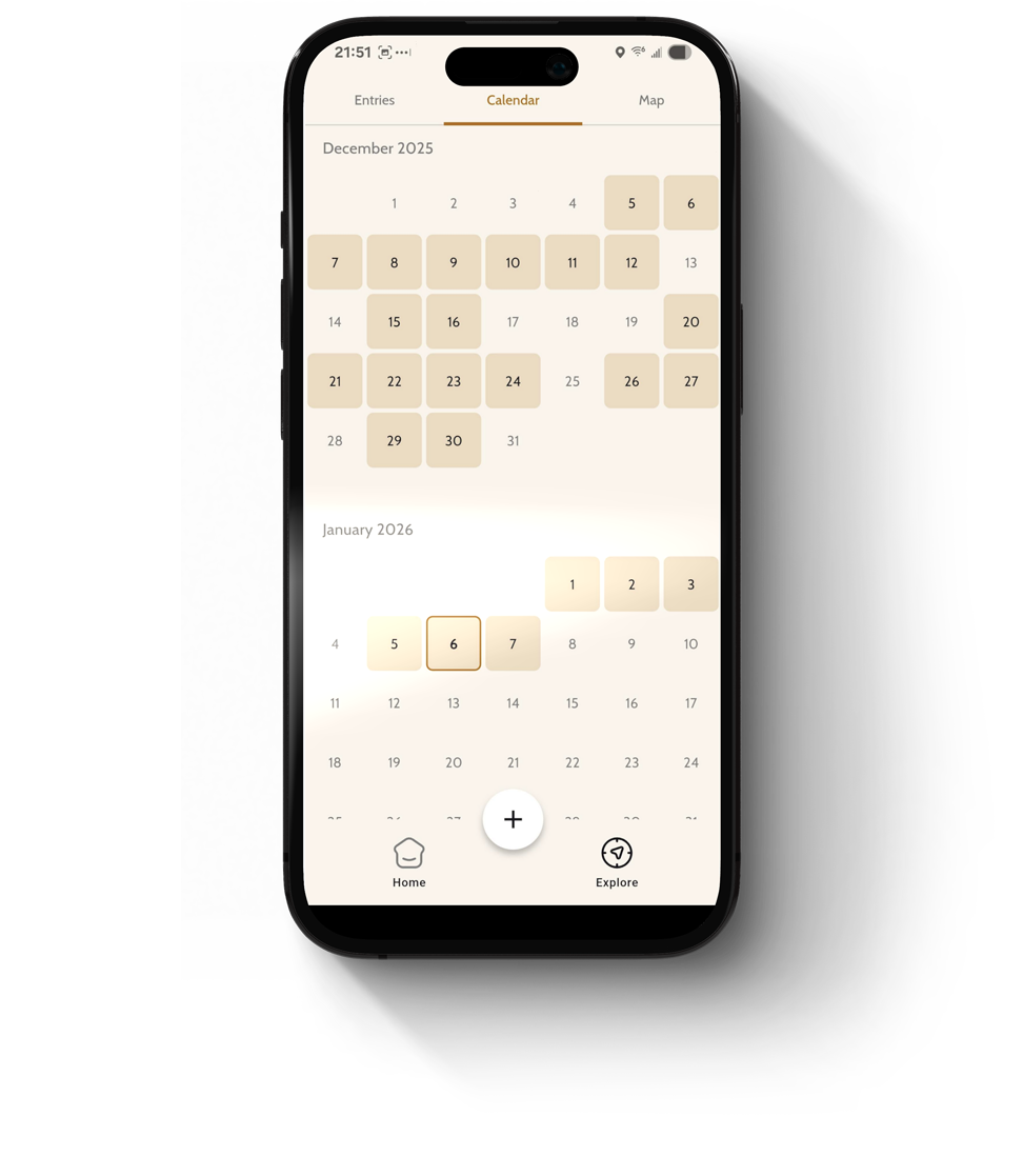 Journoo calendar view