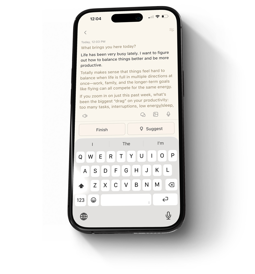 Journoo journal entry ai response